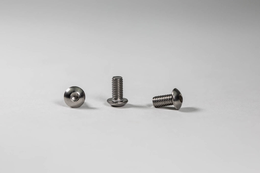 04-0407S Stainless Skid Pad Hardware Kit 5x10 Button Head (NO O-RING)-Woodcraft
