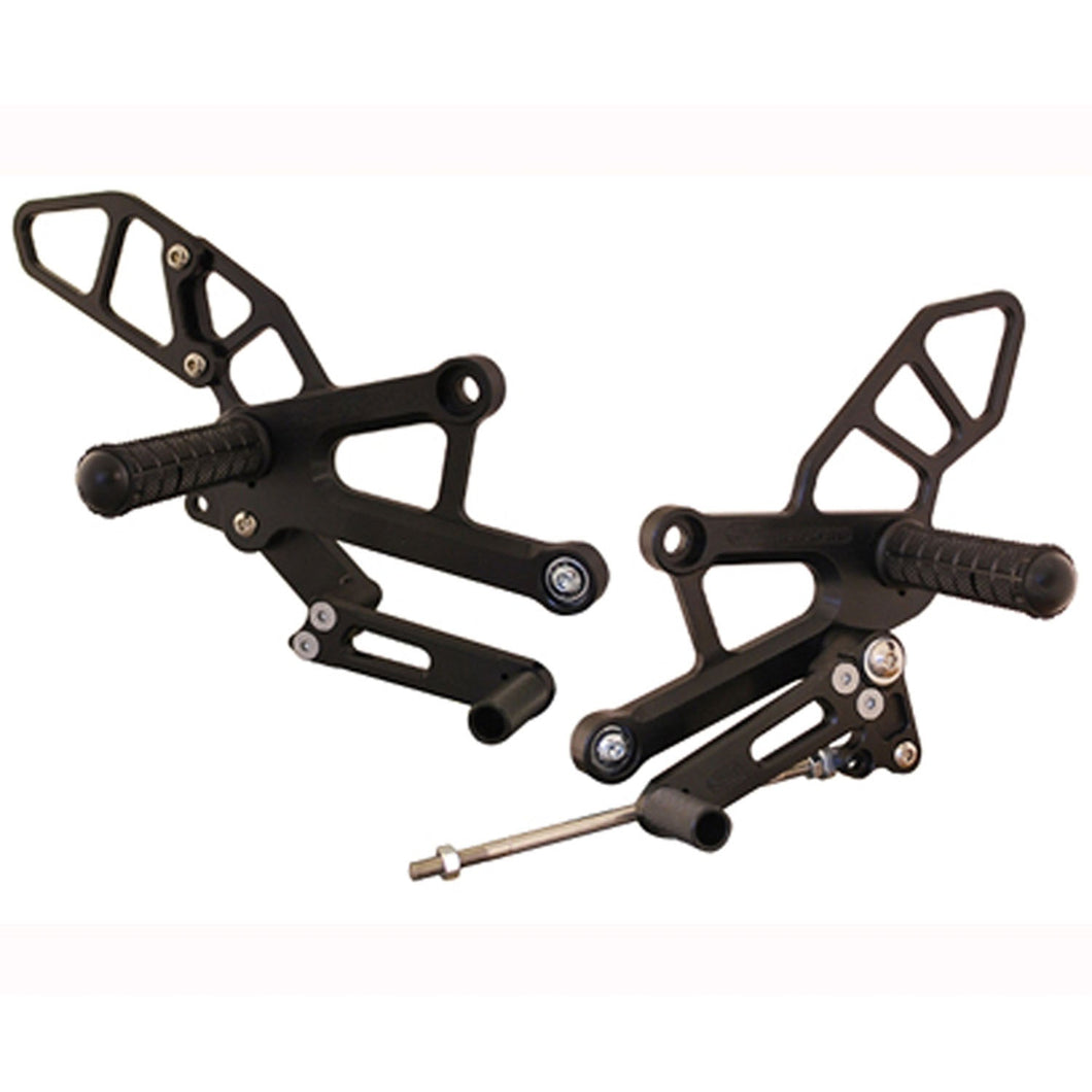 05-0376B Honda CBR250R/300R Complete Adjustable Rearset - GP Shift-Woodcraft