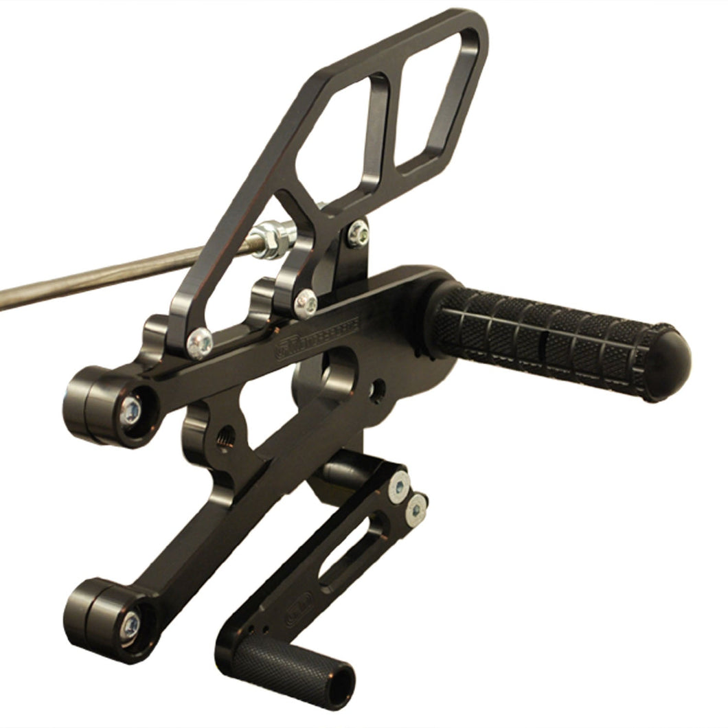 05-0502B 2013-17 Triumph Daytona 675 Rearset - STD Shift w/o QS-Woodcraft