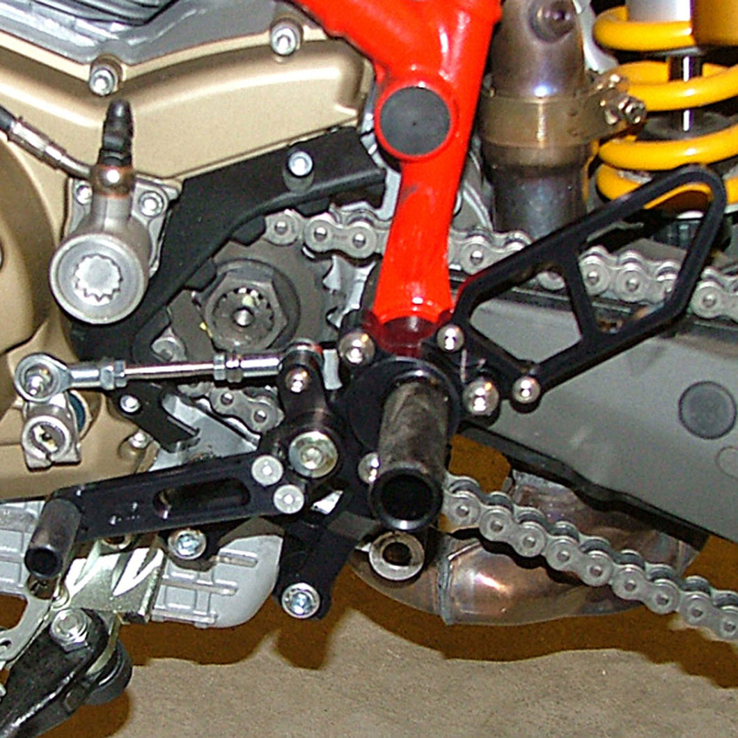 05-0650B Ducati 1100 Hypermotard Complete Rearset-Woodcraft