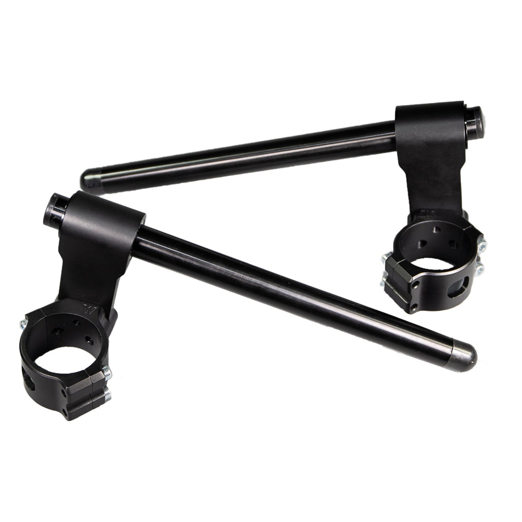 BMW R Nine T Pure-Scrambler 43mm Adjustable Angle 75mm Rise Clip-on Riser with Standard Black Bars-Woodcraft