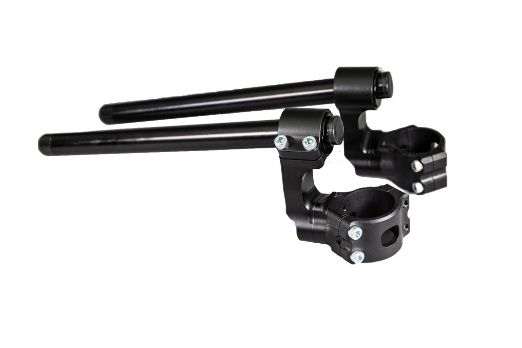 Aprilia Tuono V4 1100 51mm Side Mount 75mm Rise Eccentric Adjustable Clip-on Riser-Woodcraft