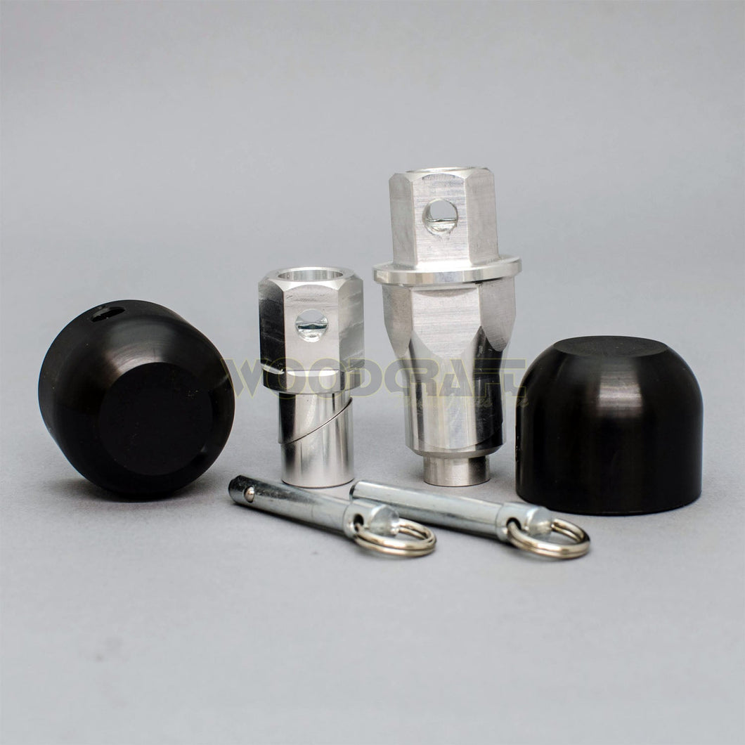 45-0455F Yamaha R1,MT10,R6 Front Axle Sliders-Woodcraft