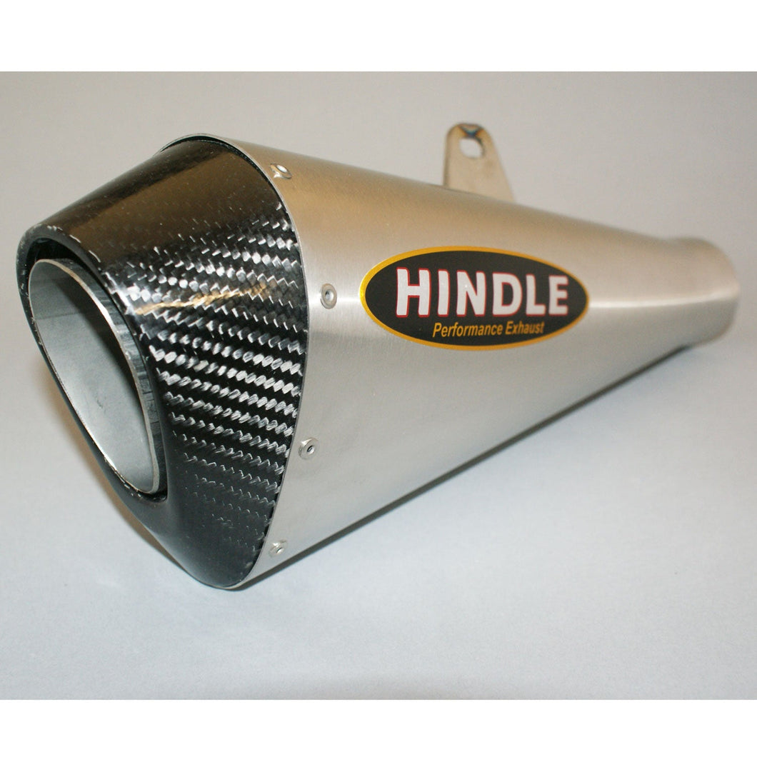 Hindle Evolution Megaphone Slip-on System Kawasaki Ninja EX400 2018-22-Hindle