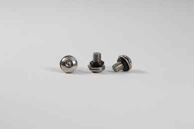04-0337S SS Skid Pad Hardware Kit 5x8 Button Head w/o-ring and washer-Woodcraft