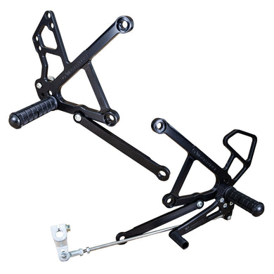 05-0129 Kawasaki Ninja 650R Rearset Kit w/Shift Pedal-Woodcraft