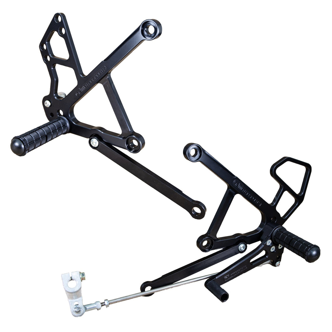 05-0129 Kawasaki Ninja 650R Rearset Kit w/Shift Pedal-Woodcraft