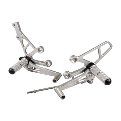 05-0220B 1996-00 Suzuki GSX-R600/750/, 1999-02 SV650/650S Complete Rearset-Woodcraft