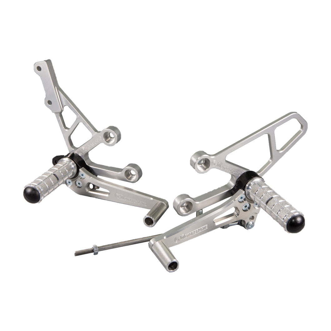 05-0220B 1996-00 Suzuki GSX-R600/750/, 1999-02 SV650/650S Complete Rearset-Woodcraft