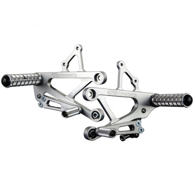 05-0332B Honda F4i Complete Rearset Kit-Woodcraft