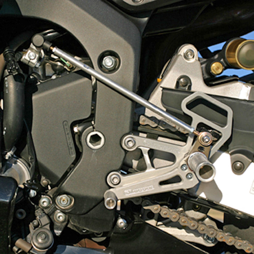 05-0335B 2003-06 Honda CBR600RR Complete Rearset-Woodcraft