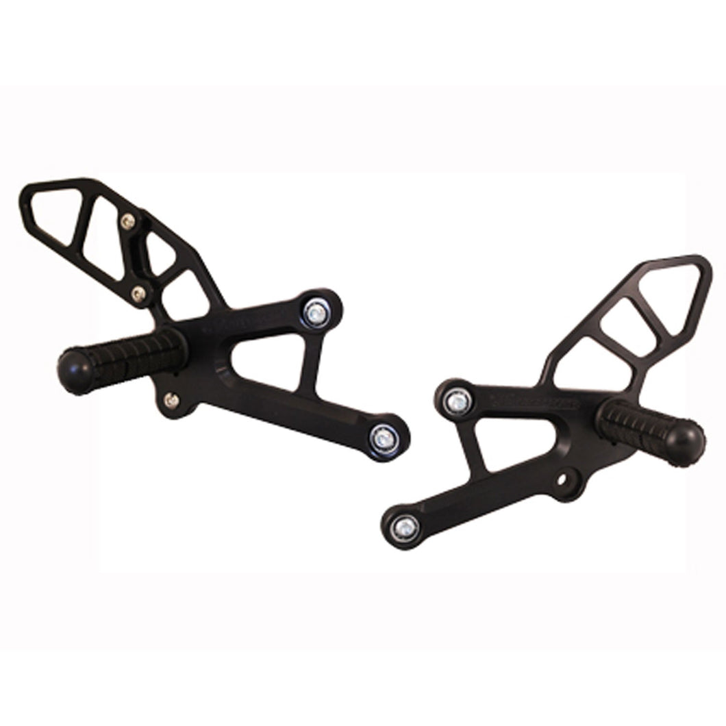 05-0375 Honda CBR250R/300R Adjustable Standard Rearset Kit - STD Shift Only-Woodcraft