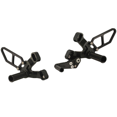 05-0640 Ducati 848/1098/1198/848 EVO Rearset BLK-Woodcraft
