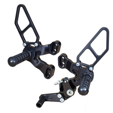 05-0641 Ducati 1198SP/848 EVO Rearset GP w/Shift Pedal (Factory QS)-Woodcraft