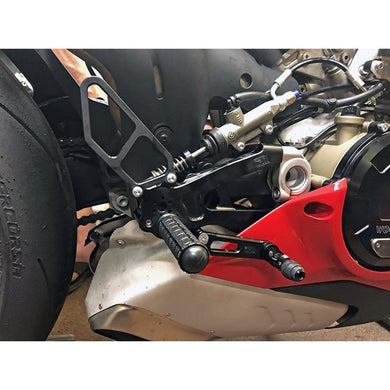 05-0656B Ducati Panigale 2021-24 V4 Rearset Kit-Woodcraft