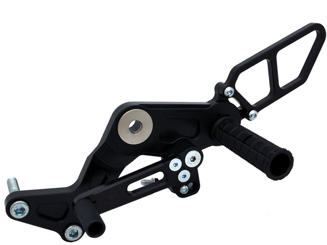 05-0660B Ducati Monster 696/796/1100 Complete Rearset-Woodcraft