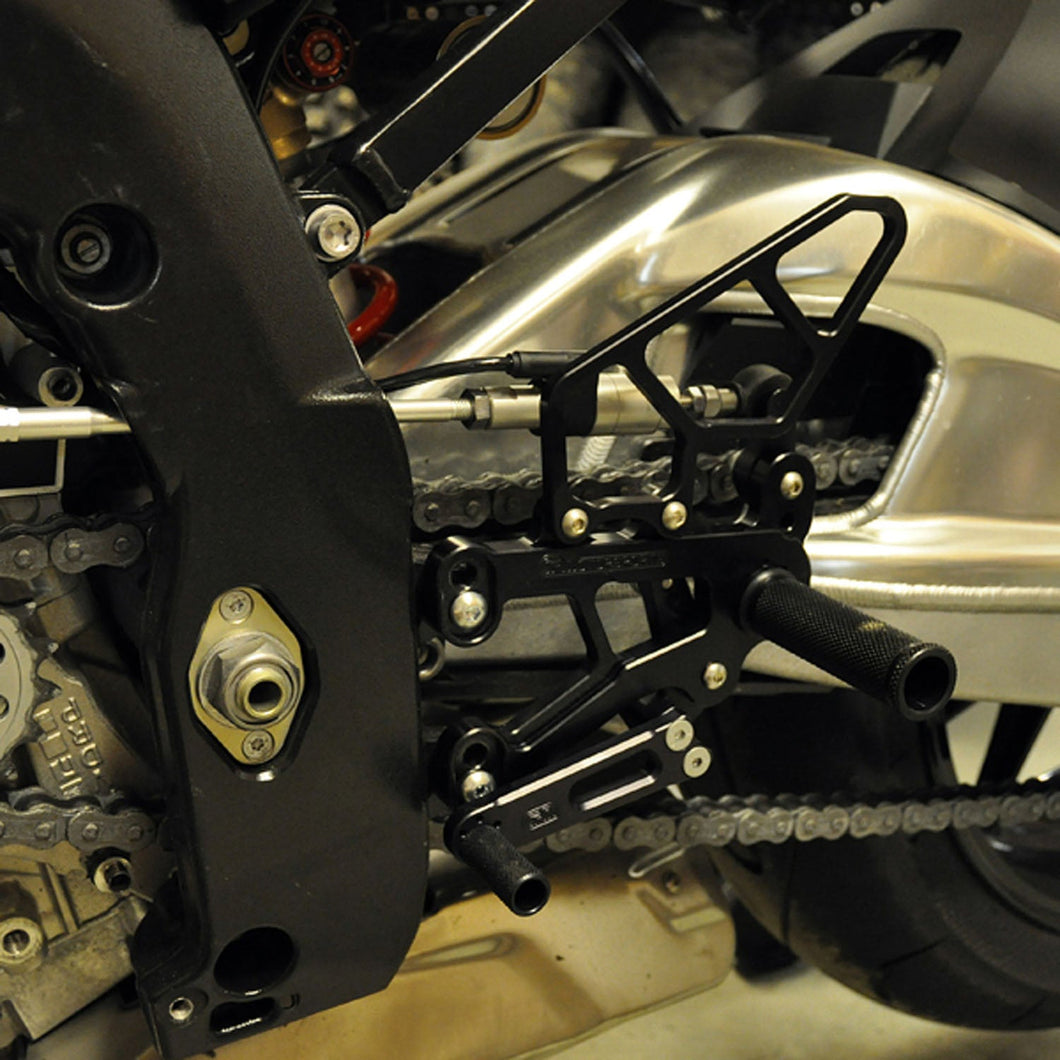 05-0750B 2009-14 BMW S1000RR STD Shift Complete Rearset-Woodcraft
