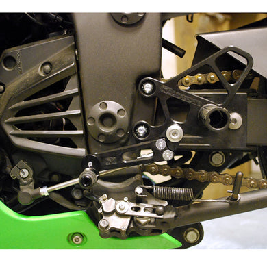 05-4131EB Kawasaki Ninja EX250 Rearset-Woodcraft