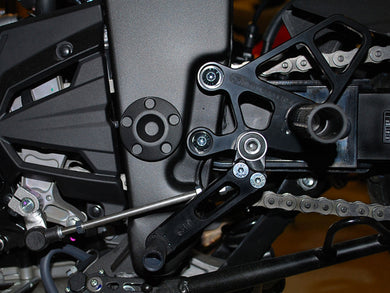 05-4133B Kawasaki Ninja 300 Complete Rearset w/ Pedals-Woodcraft
