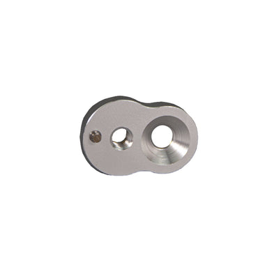 08-7099EA Eccentric Toe Peg Base, Silver-Woodcraft