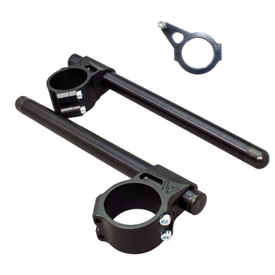 12-0655BXL-53 Clip-ons for Ducati Panigale V4, V2 w/ Damper Bracket and BXL-Woodcraft