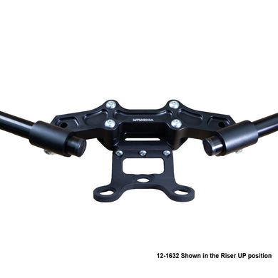 Ducati Monster 1200 2017-21 Clipon Adapter Plate  w/Gauge Mount 1.5