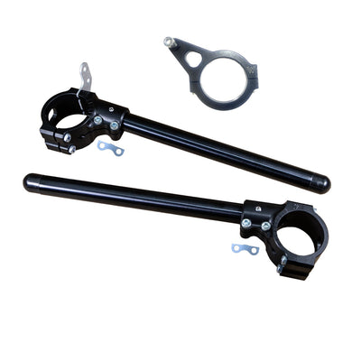 12-2153-D1 Zero Offset Woodcraft Motorcycle Clip-ons for Ducati V4 / V2-Woodcraft