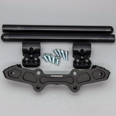 Clipon Adapter Plate w/ Std. Black Bars Yamaha FZ-07 2015-17, MT-07 2018-20-Woodcraft