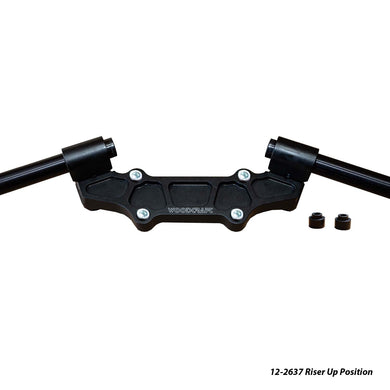 Ducati Monster 937 2021-22 Riser Adapter Plate w/ Standard Black Bars-Woodcraft