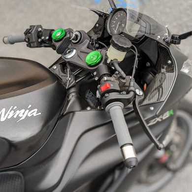 35MM Rise Side Mount Adjustable Clip ons for Kawasaki 2013+ ZX-6-Woodcraft