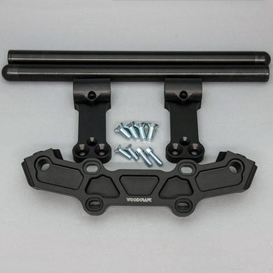 Clipon Adapter Plate w/ Long Black Bars Yamaha FZ-10 2017, MT-10-Woodcraft