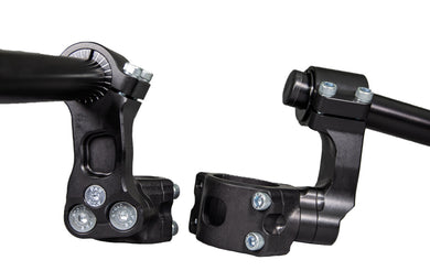 12-7741-78BK1 Kawasaki Ninja 650, Z650 75MM Rise Side Mount Eccentri Clipons-Woodcraft