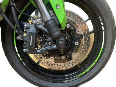 45-0137F Kawasaki ZX4-RR Front Axle Sliders-Woodcraft