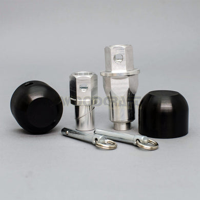 45-0455F Yamaha R1,MT10,R6 Front Axle Sliders-Woodcraft