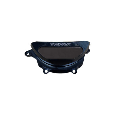 Yamaha R9 2025 Stator Cover Protector  - Black W/Rubber Pad W/Skid Plate Kit Choice (409H)-Woodcraft