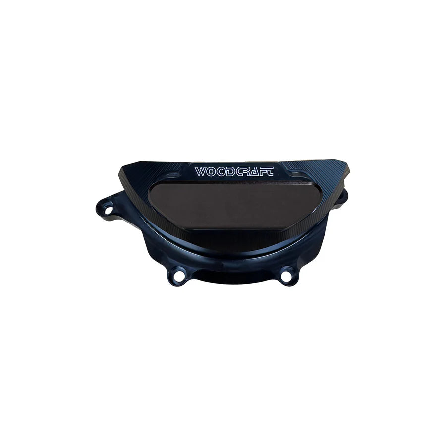 Yamaha R9 2025 Stator Cover Protector  - Black W/Rubber Pad W/Skid Plate Kit Choice (409H)-Woodcraft