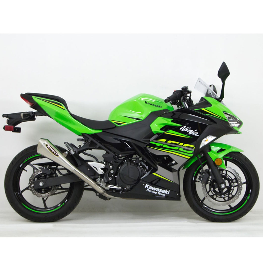 2018-23 Kawasaki Ninja400, Ninja 500 Hindle Evolution Megaphone Full System Kawasaki-Hindle
