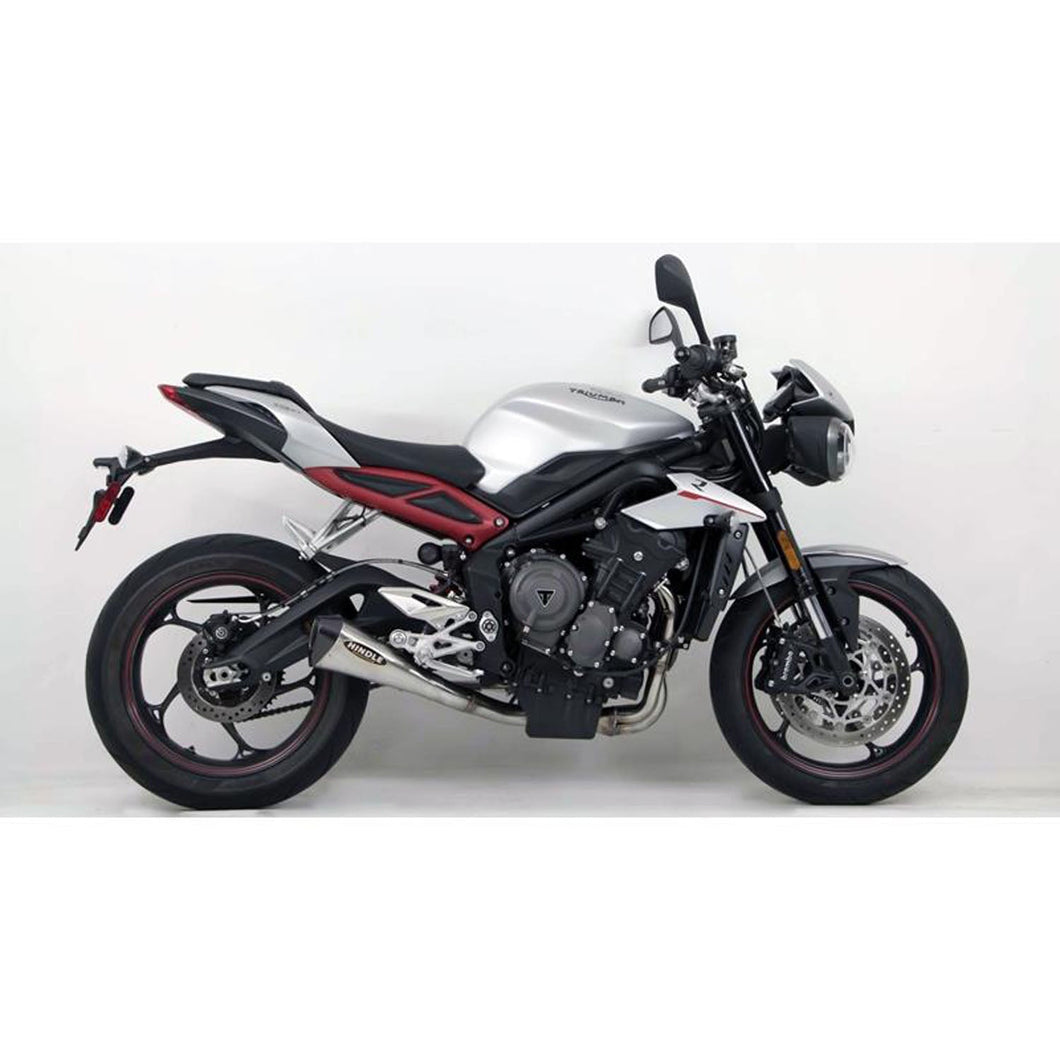 Hindle Evolution Megaphone Full Exhaust System Triumph Street Triple 765-Hindle 2017-2022