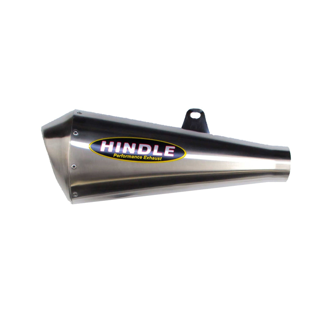Hindle Evo Megaphone Kawasaki Ninja 300 2013-17 Stainless Steel-Hindle