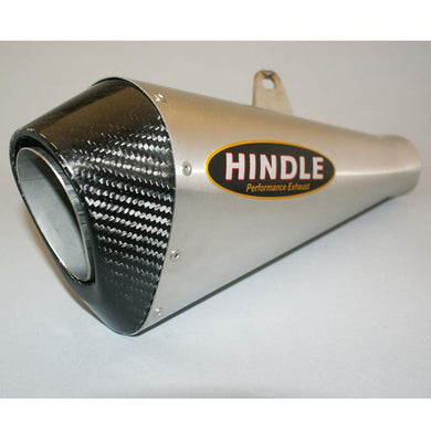 Hindle Evo Megaphone Kawasaki Ninja 400 2018-22 Stainless Steel-Hindle