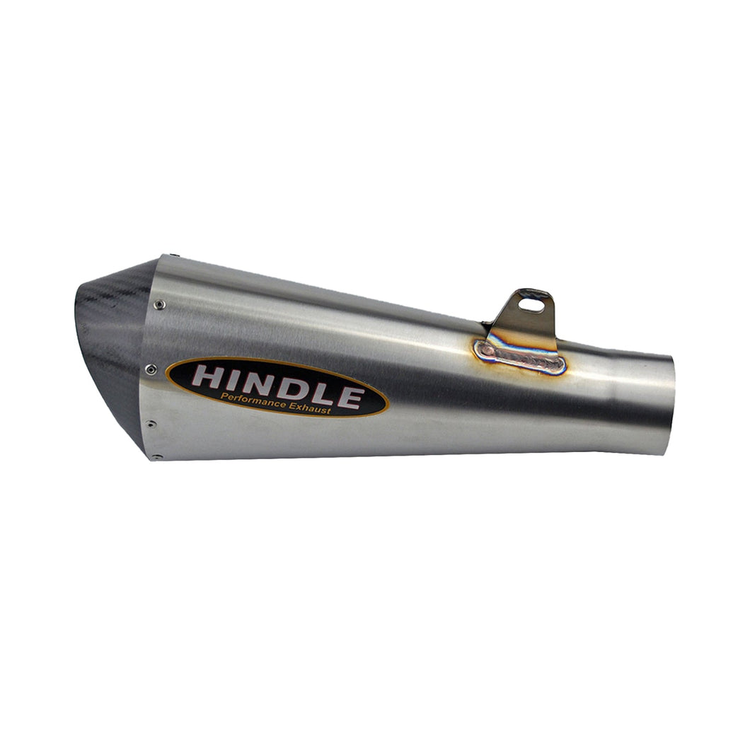 Hindle Evo Megaphone Yamaha R1 2015-20 Stainless Steel - Carbon Fiber Tip-Hindle