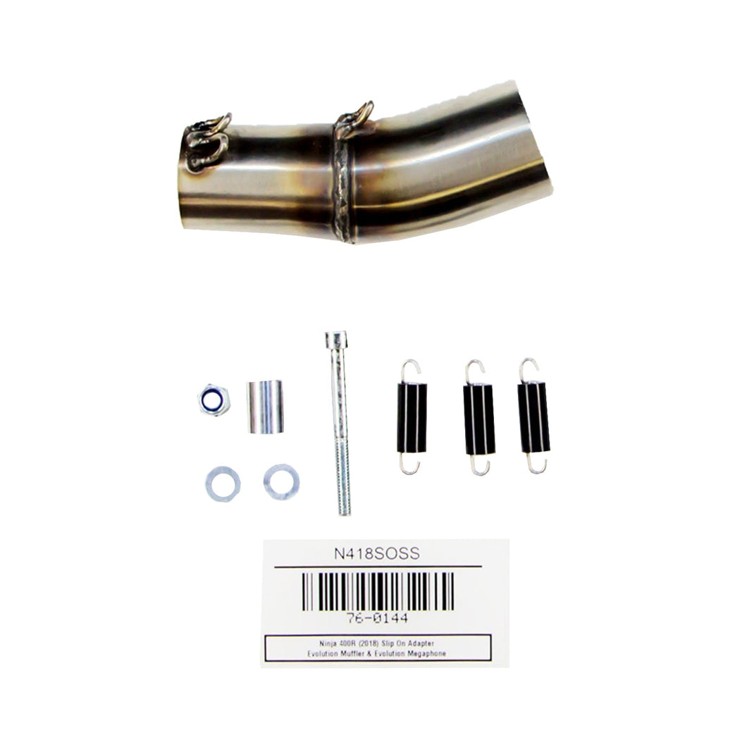 76-0144 KawasakiNinja400 Megaphone Slipon Adapter Elbow (122)-Hindle