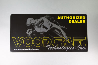 99-WindowCling Authorized Woodcraft Dealer Static Window Cling-Woodcraft