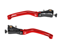 Bonamici Ducati Panigale 959, 899, 1299, 1199 Folding Levers (Black/Red)