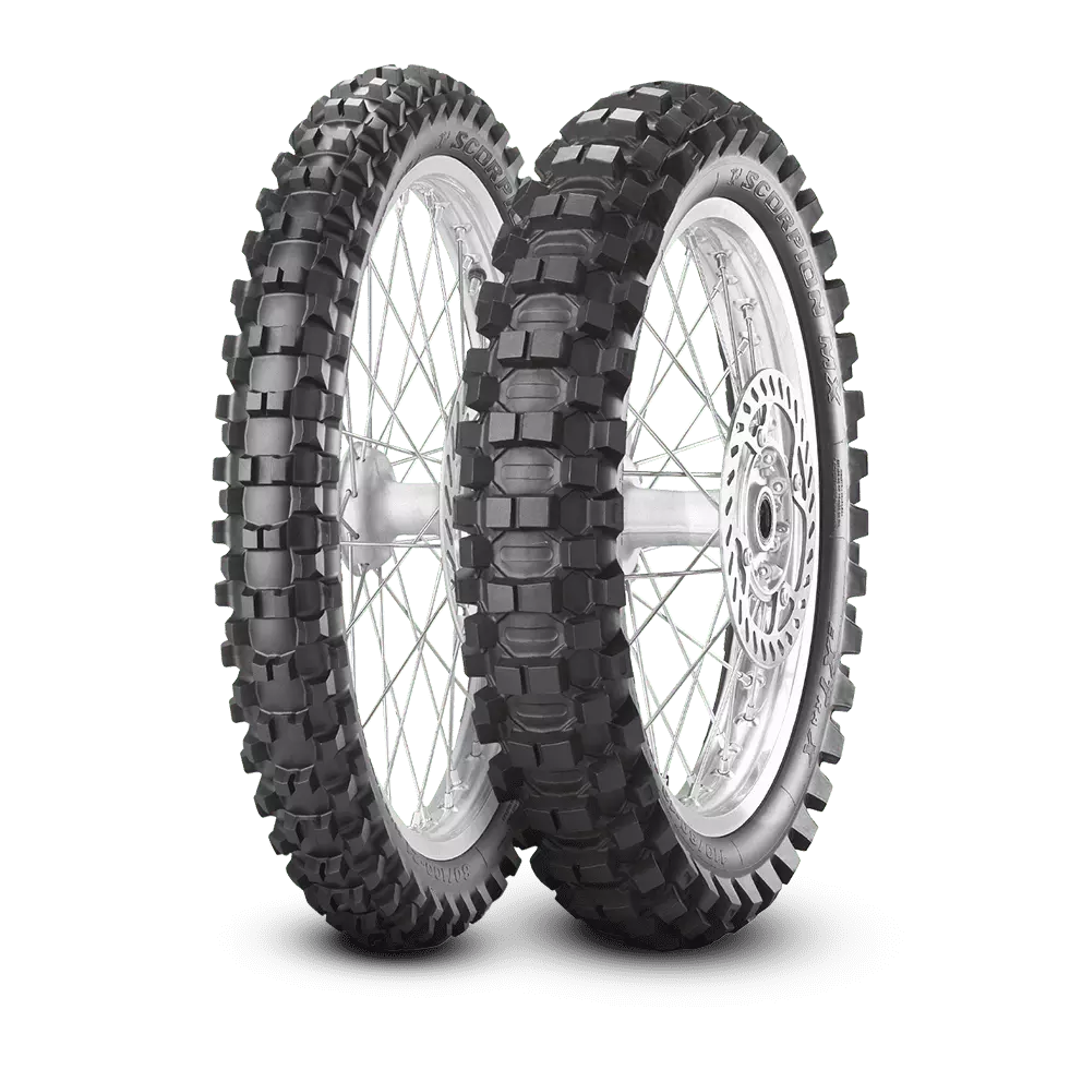 thumbnail image 2 of Pirelli Scorpion Extra X Dirt Bike Tire Set – 80/100-21 Front & 100/90-19 Rear – Brand New 2 of 6